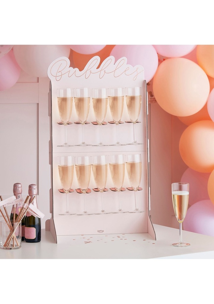 [HN-815] Rose Gold Foiled & Blush Bubbly Wall - 40cm x 69cm