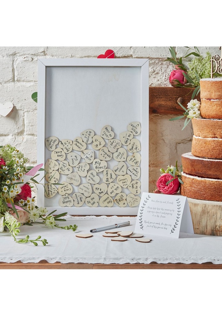 Drop Top Frame Guest Book - 30cm x 42cm
