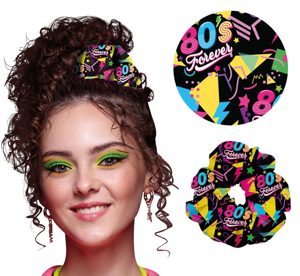 80s Forever Scrunchie Hair Band