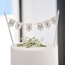 Customisable Wedding Cake Topper Bunting
