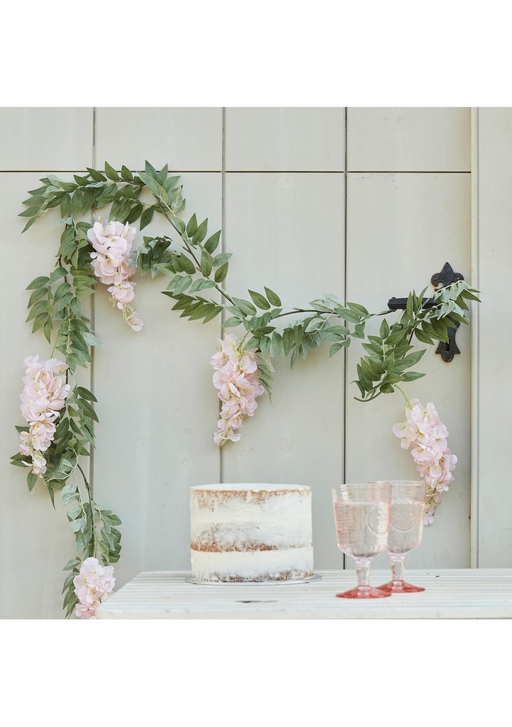 [TEA-624] Wisteria Foliage Garland Hydrangea - 1.8m