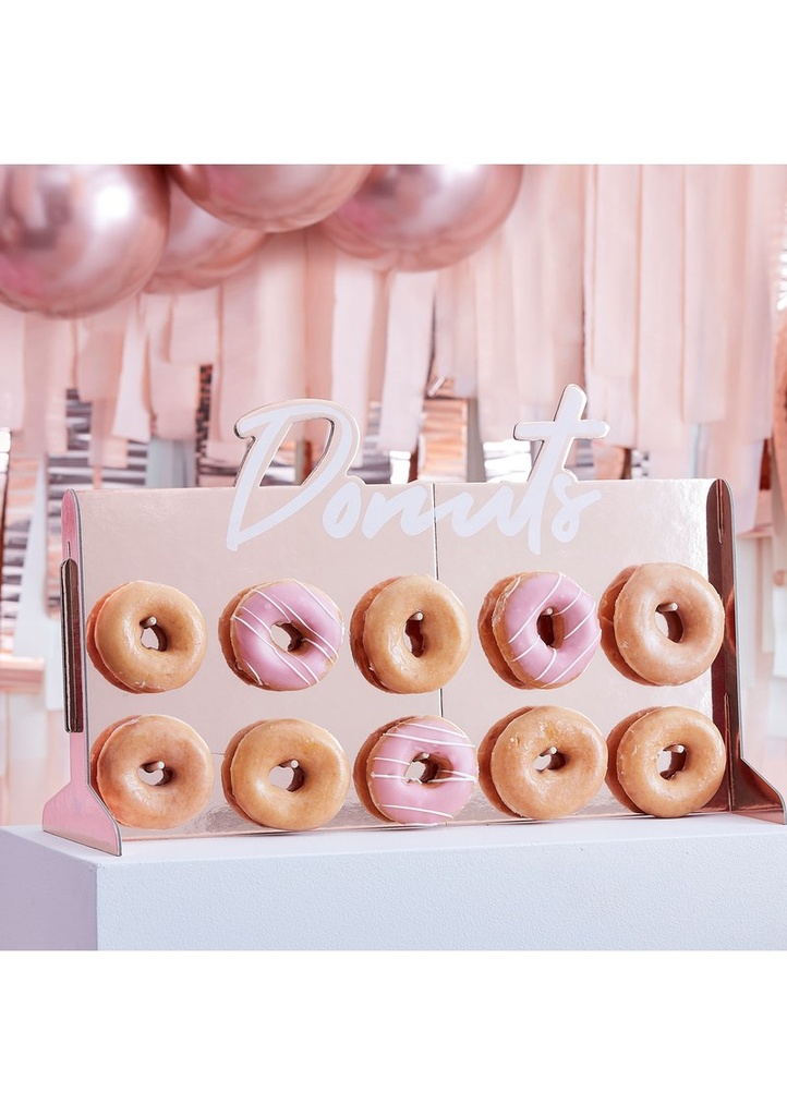 [MIX-285] Rose Gold Foiled Donut Wall -  55cm x 35cm
