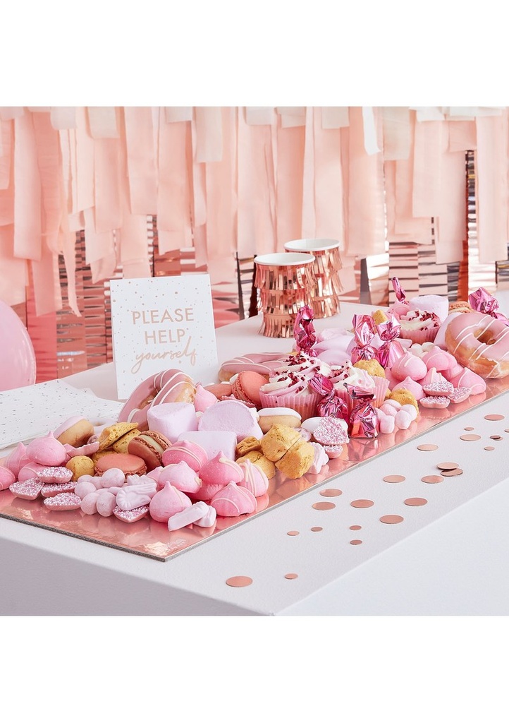 Rose Gold Food Grazing Board Table Kit