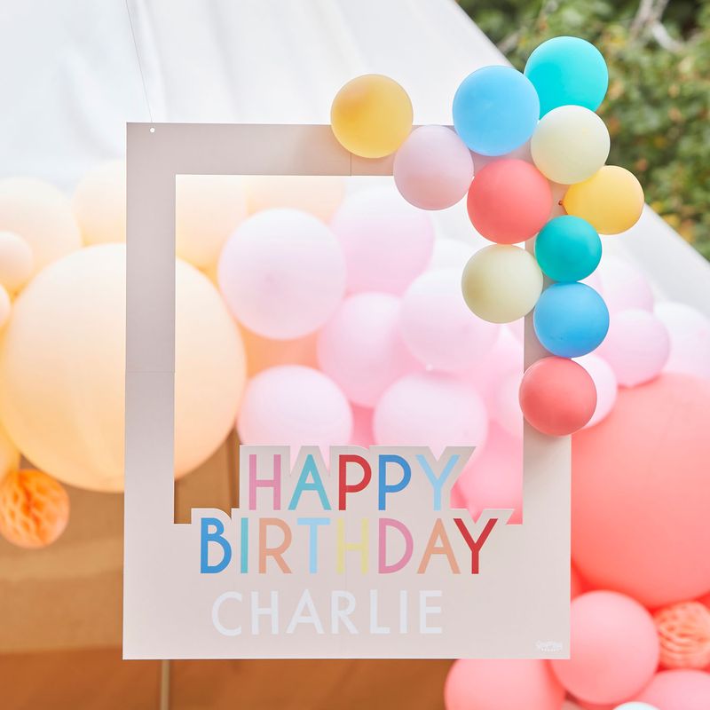 [MIX-650] Customisable Photo Booth Frame with Balloons - 72cm x 60cm