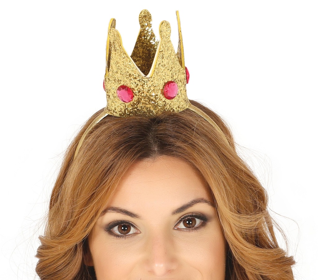Minihat Gold Crown Headband - Adult One Size