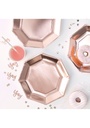 Rose Gold Paper Plates 25cm - 8pk