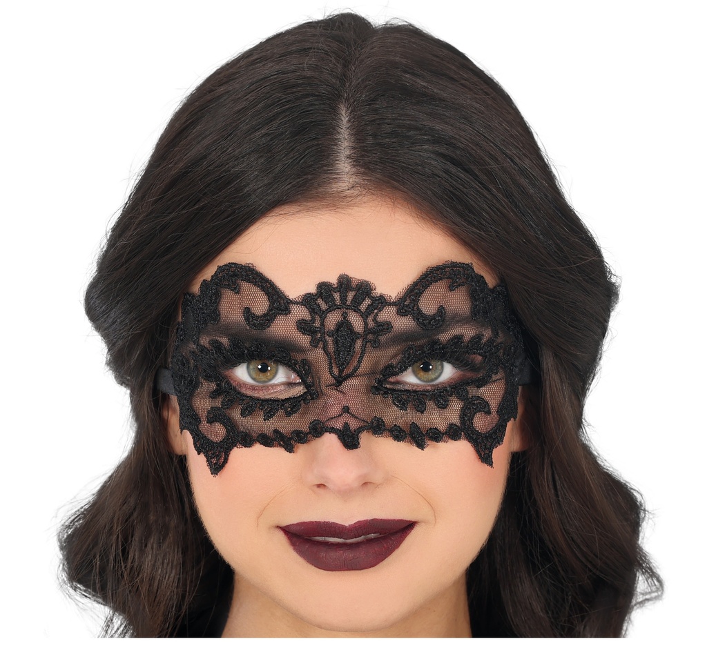 Black Lace Mask - Adult One Size