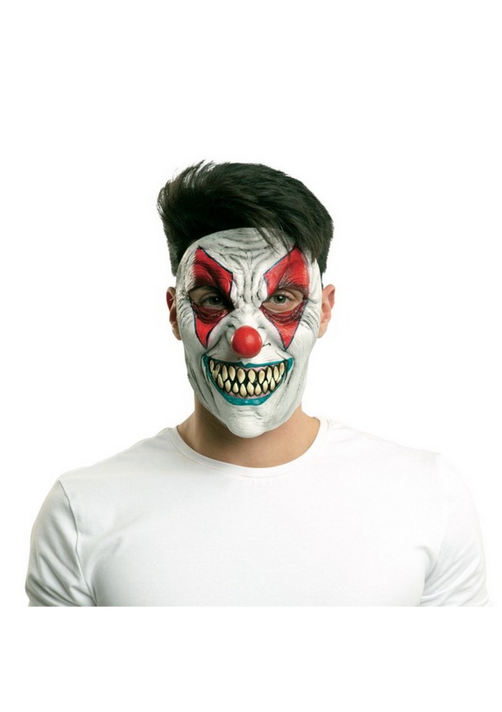Killer Clown Latex Mask - Adult One Size