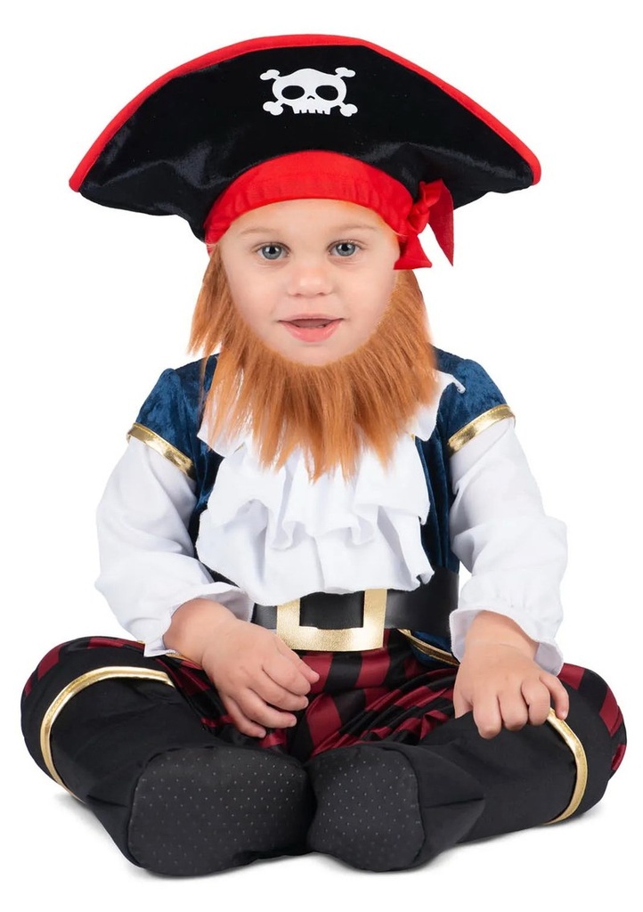 Little Pirate Captain Costume - Age 7 to 12 Months