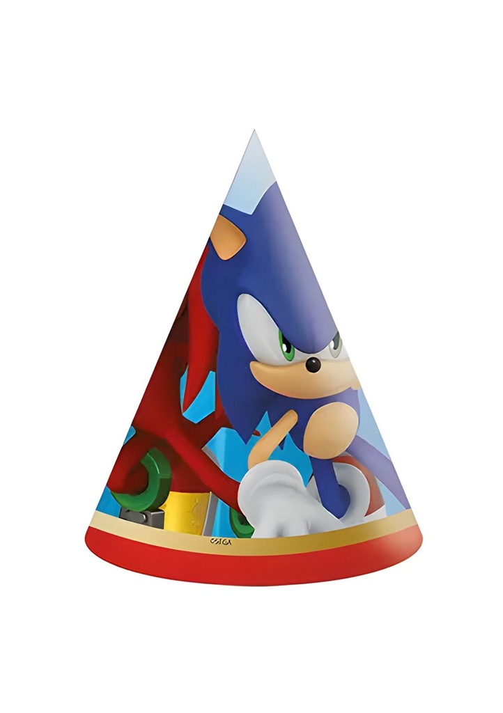 Sonic Party FSC Hats - 6pk
