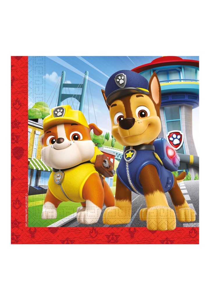 Paw Patrol FSC Two-Ply Paper Napkins 33x33cm - 20pk