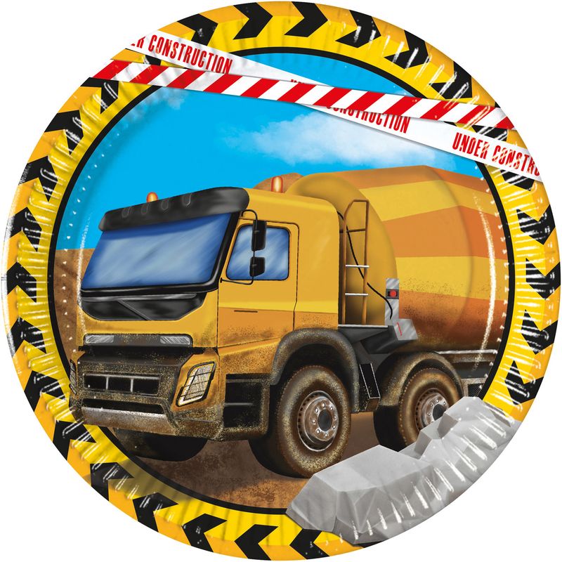 Construction FSC Paper Plates Next Generation Medium 20cm - 8pk