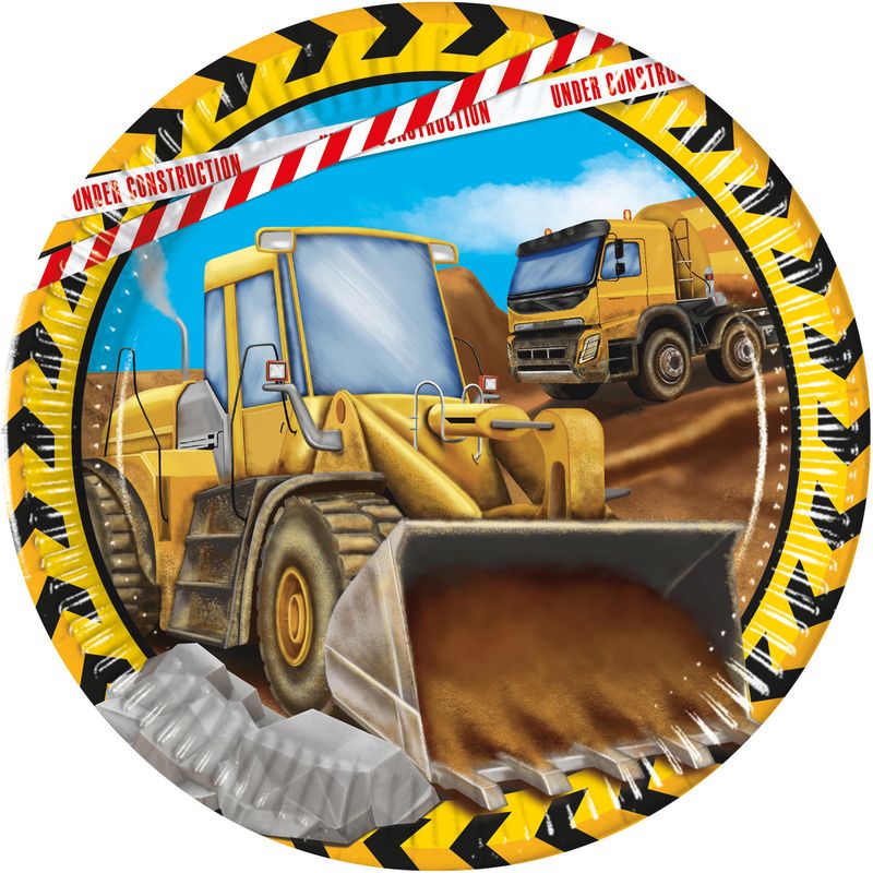 Construction FSC Paper Plates Next Generation Large 23cm - 8pk