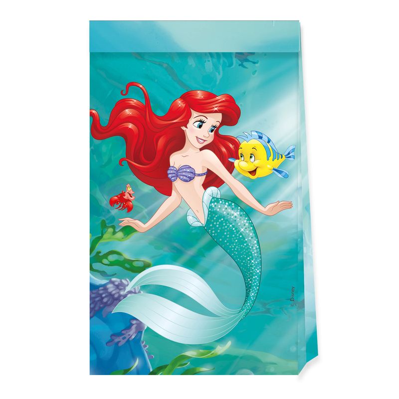 Disney Ariel Curious FSC Paper Party Bags - 4pk