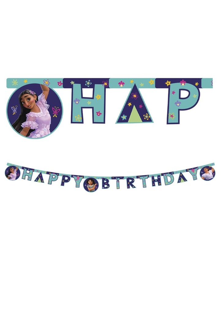 Encanto FSC "Happy Birthday" Die-Cut Paper Banner - 1pk