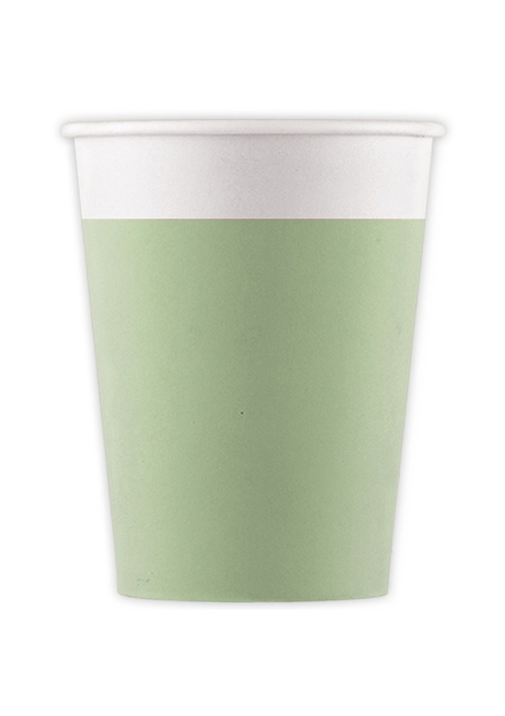 Mint Pastel FSC Paper Cups 200ml - 8pk