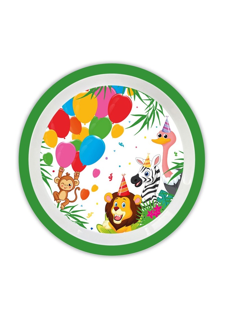 Jungle Balloons Reusable Plate 20cm - 1pk