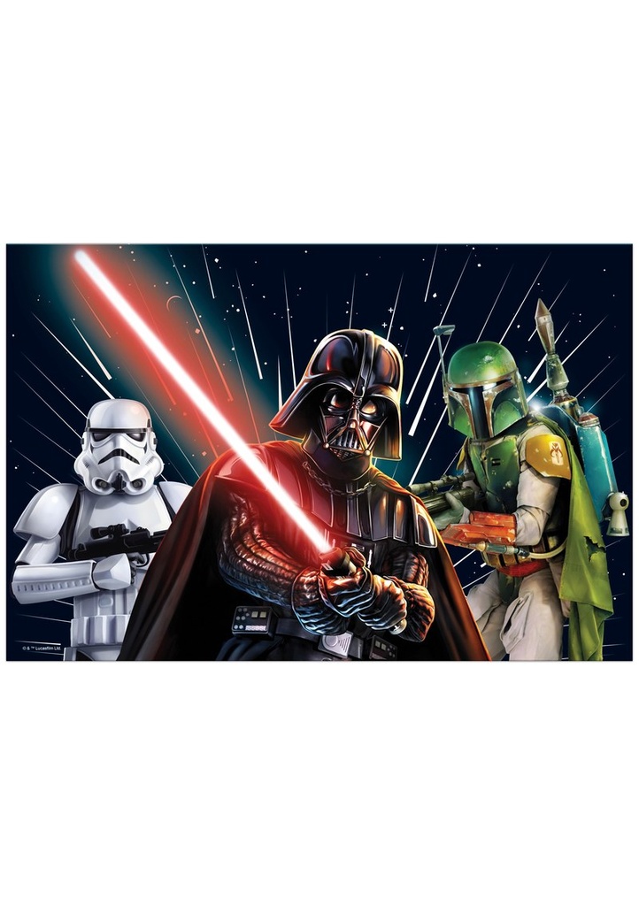 [93882] Star Wars Galaxy Plastic Tablecover 120x180cm - 1pk