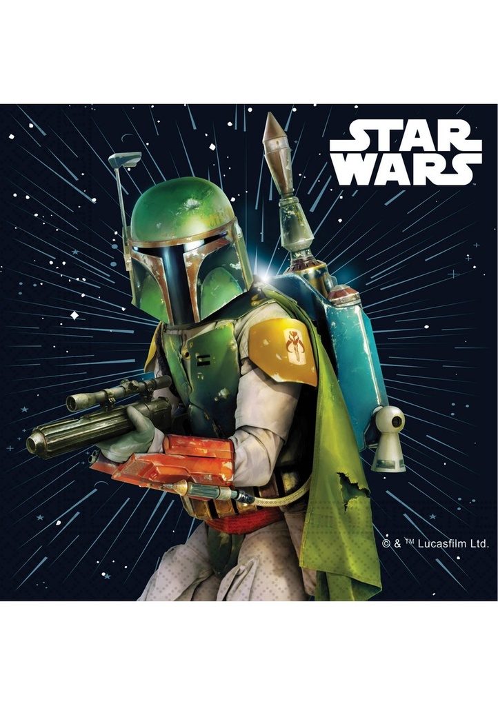 [93881] Star Wars Galaxy FSC Two-Ply Paper Napkins 33x33cm - 20pk