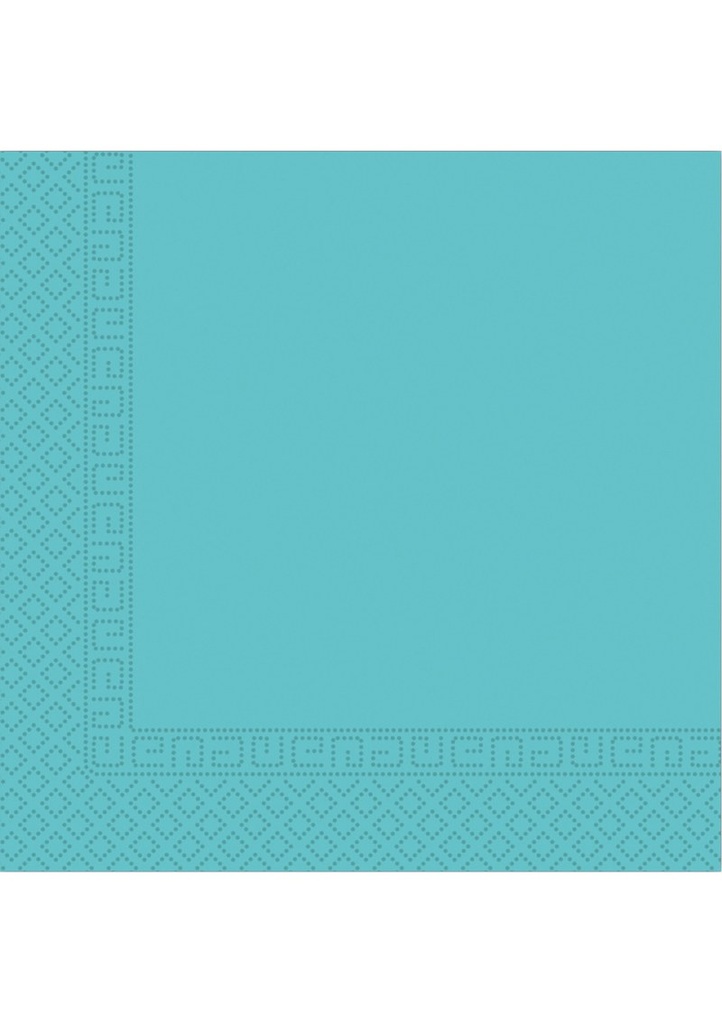[93050] Turquoise FSC 3-Ply Paper Napkins 33x33cm - 20pk