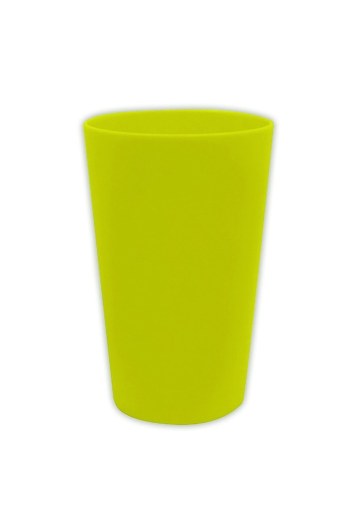 Solid Colour Lime Green Reusable Cups 280ml - 2pk