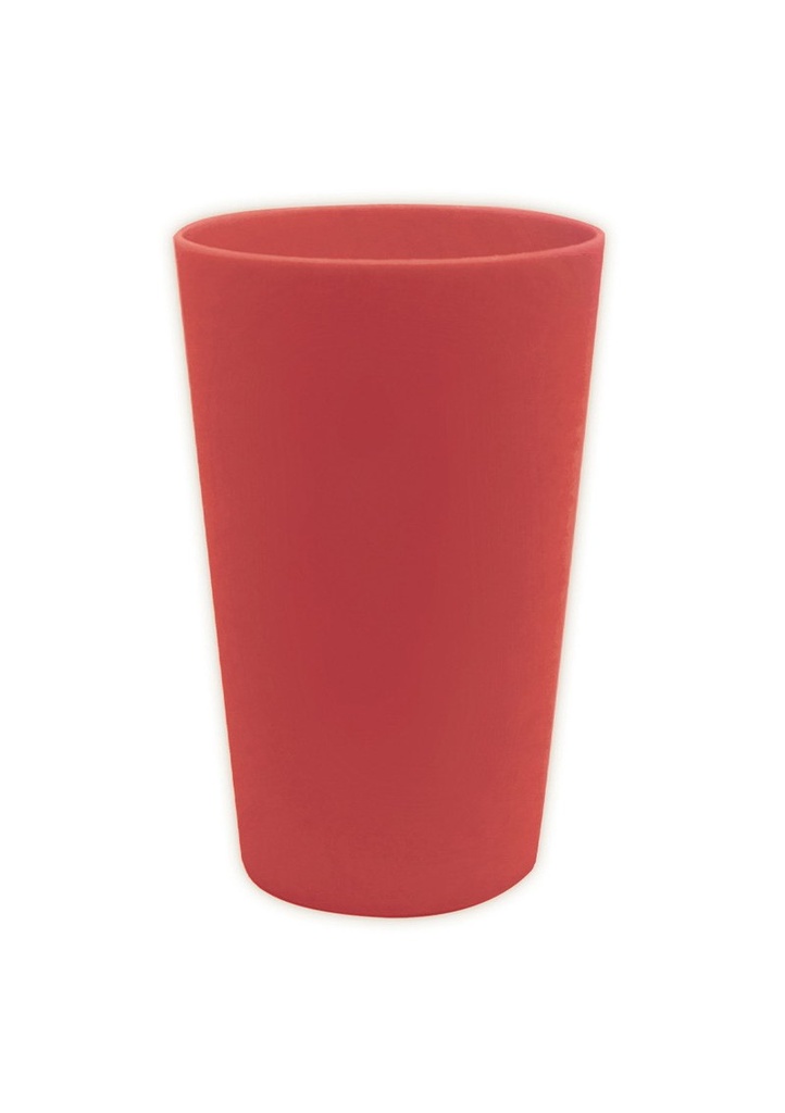 Solid Colour Red Reusable Cups 280ml - 2pk