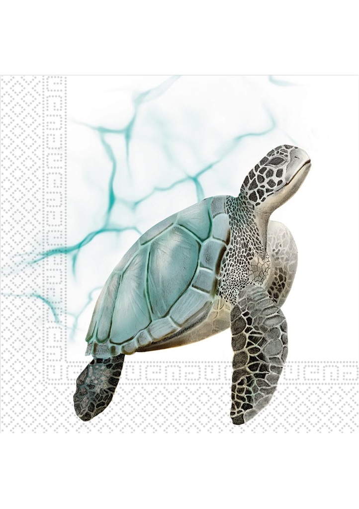 [92722] Everyday Designs 3-Ply Napkins 33x33cm Sea Turtle - 20pk
