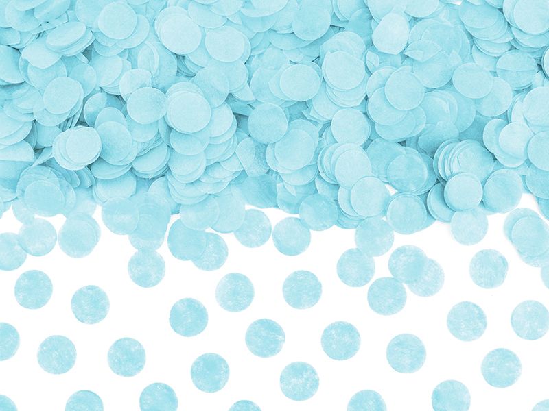 [KONS41-011J] Confetti Circles, Light Sky-Blue, 15G