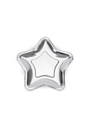 Paper Plates star, Silver, 23cm (1pkt / 6pc)