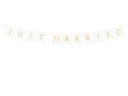 Banner Just Married, White, 15x155cm