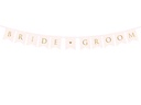 Banner Bride Groom, Light Pink, 15x155cm