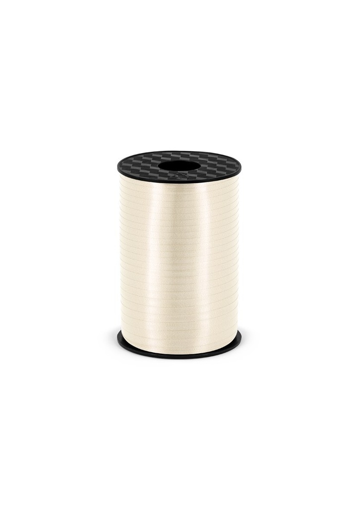 Plastic Ribbon, Light Cream, 5mm/225M