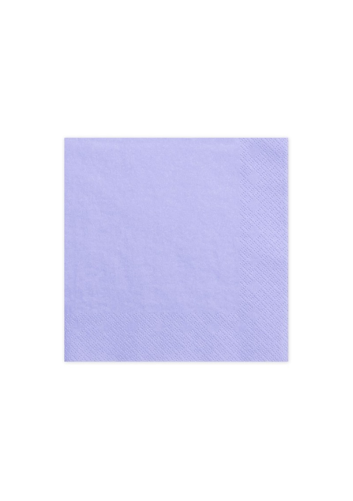[SP33-1-004] Napkins, 3 Layers, Lilac, 33x33cm (1pkt / 20pc)
