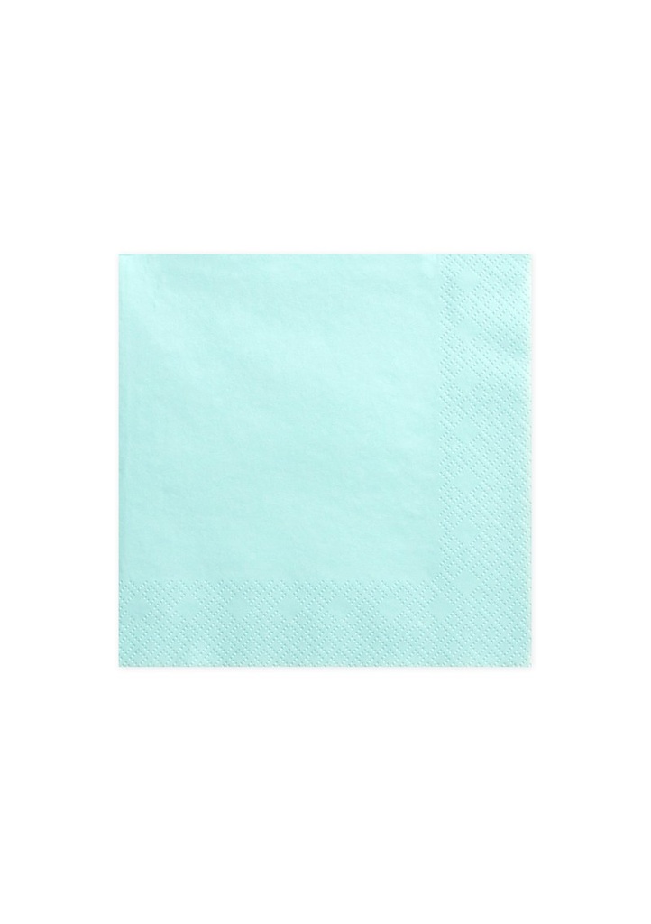 [SP33-1-083BL] Napkins, 3 Layers, Pale Turquoise, 33x33cm (1pkt / 20pc)
