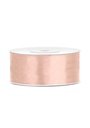 Satin Ribbon, Light Peach, 25mm (Sold Per Metre)