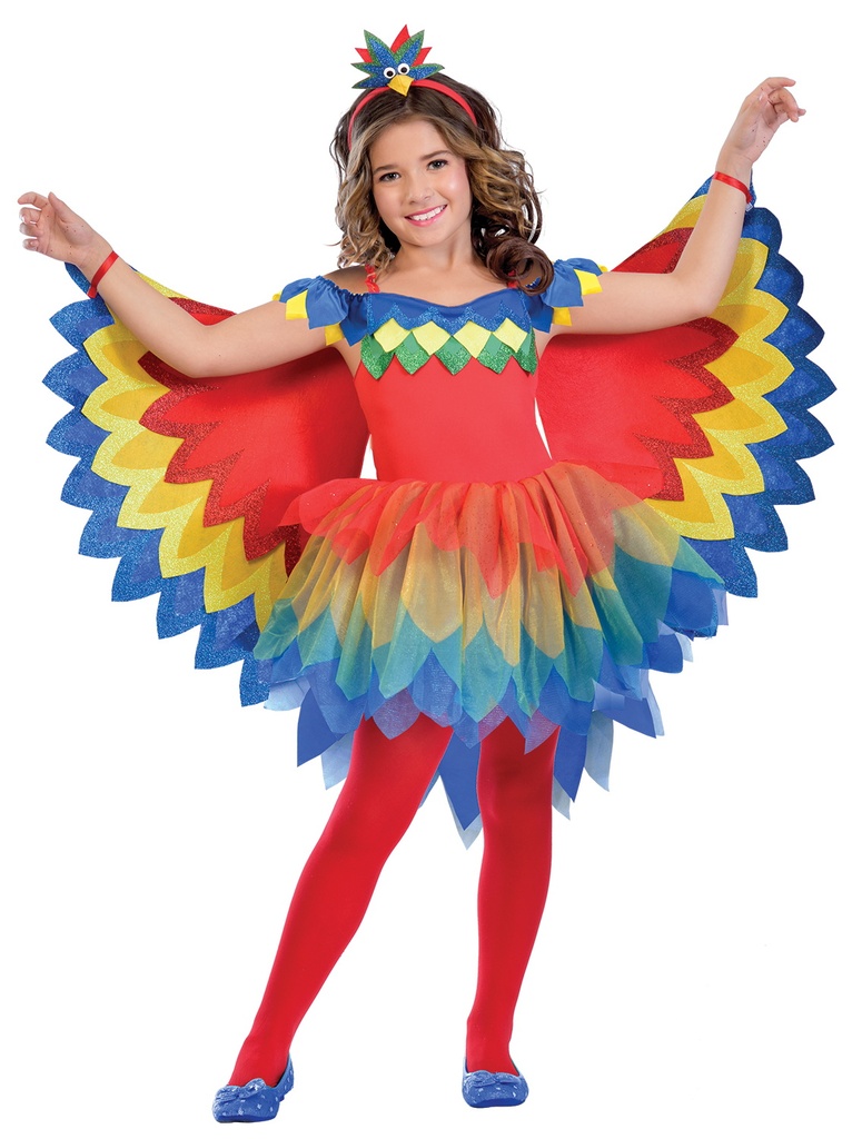 Pretty Parrot Fairy Girl Costume - Age 11 to 12 Years