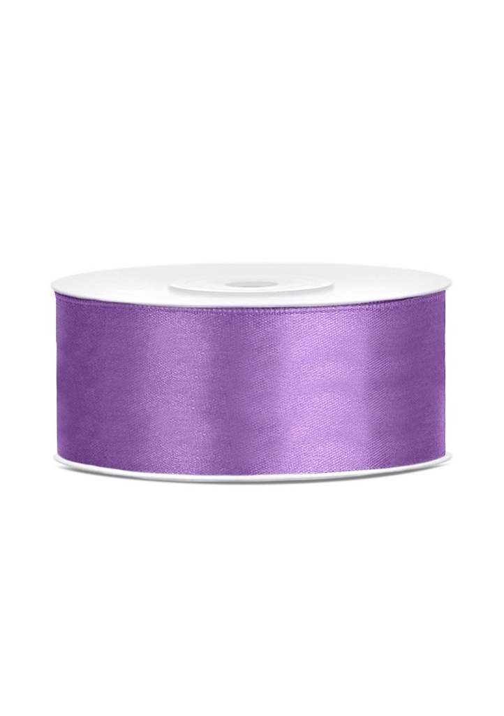Satin Ribbon, Lavender, 25mm (Sold Per Metre)