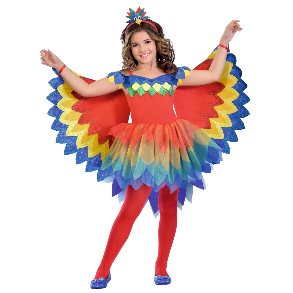 Pretty Parrot Fairy Girl Costume - Age 3 to 4 Years