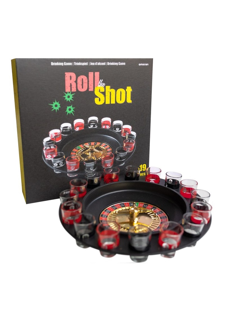[9917005] Drinking Game Drinking Roulette with 1 Roulette 16 Glasses & 2 Balls