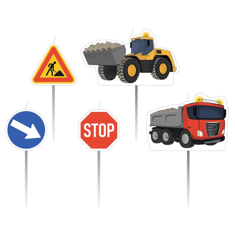 Construction Party Candles - 5pk