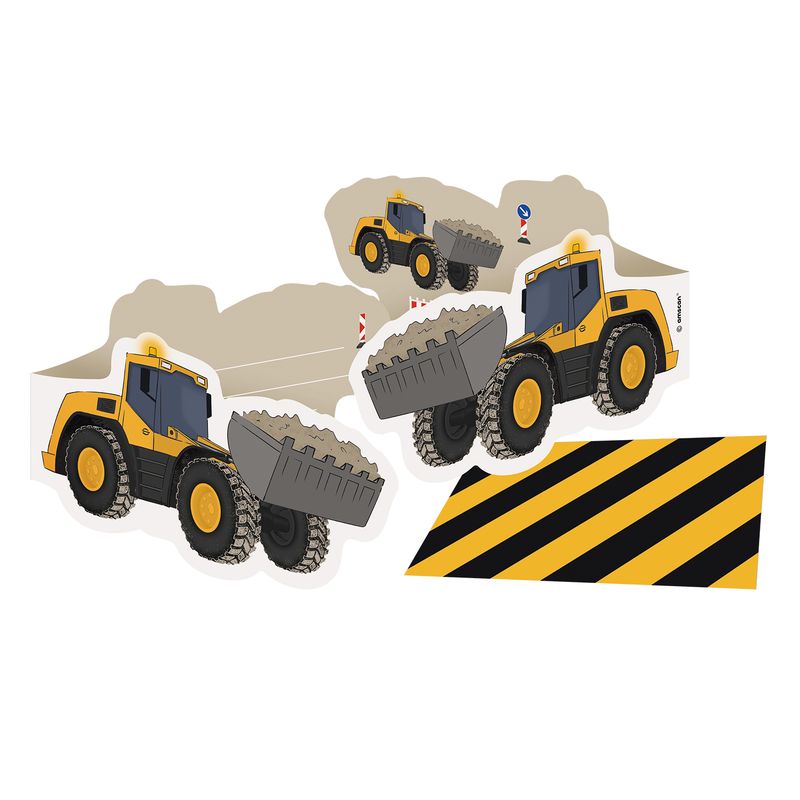 Construction Party Invitations & Envelopes - 8pk