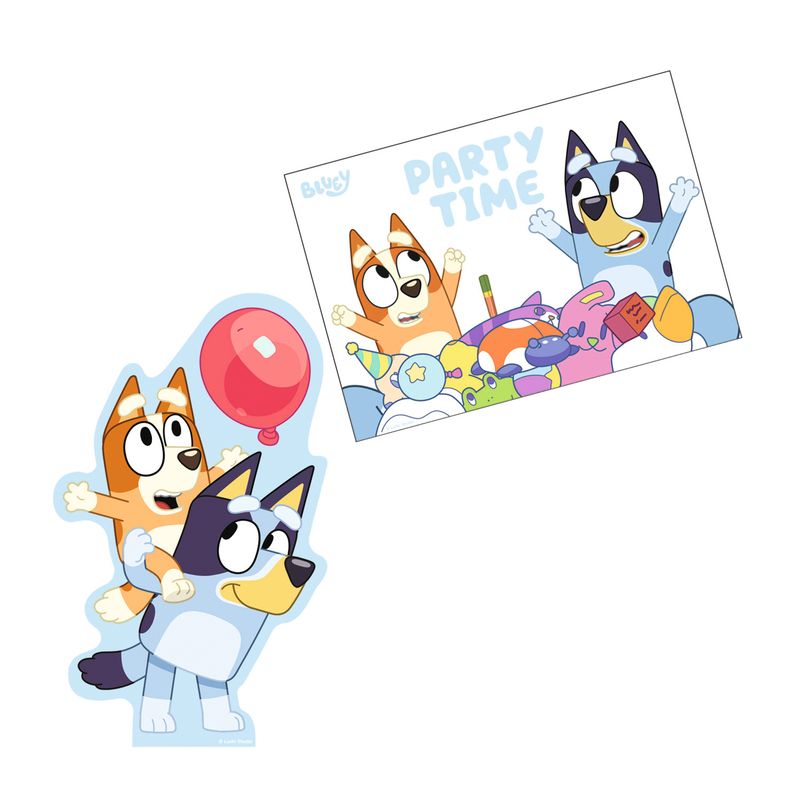 Bluey Invitations & Envelopes - 8pk