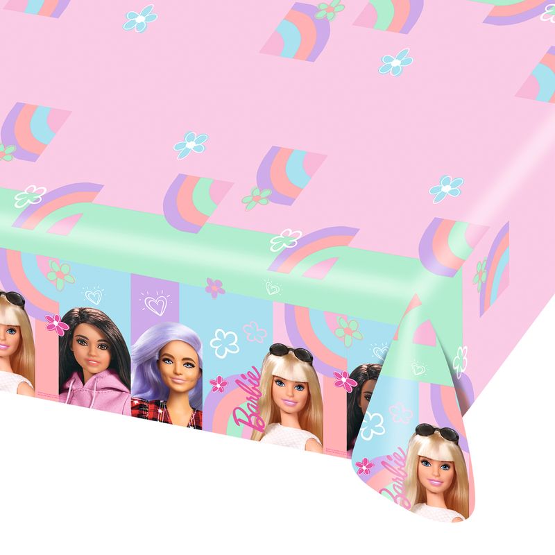 Barbie Sweet Life Paper Table Cover - 120 x 180cm