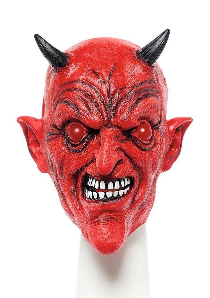 Latex Red Devil Mask