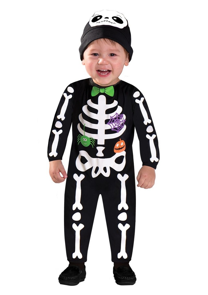 Mini Bones Skeleton Costume - Age 3 to 6 Months