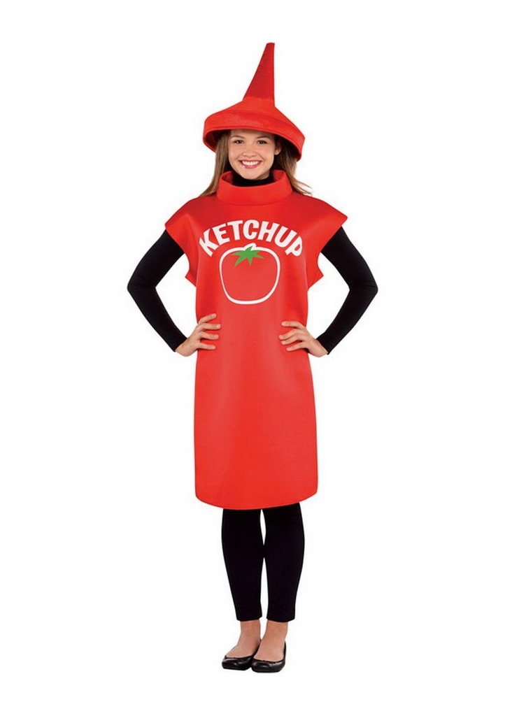 Ketchup Bottle Costume - Adult Size Medium / Large