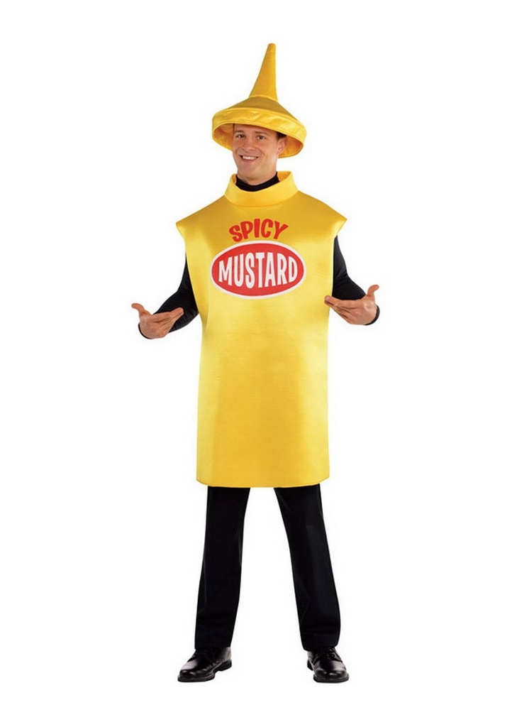 Mustard Bottle Costume - Adult Size Medium / Large