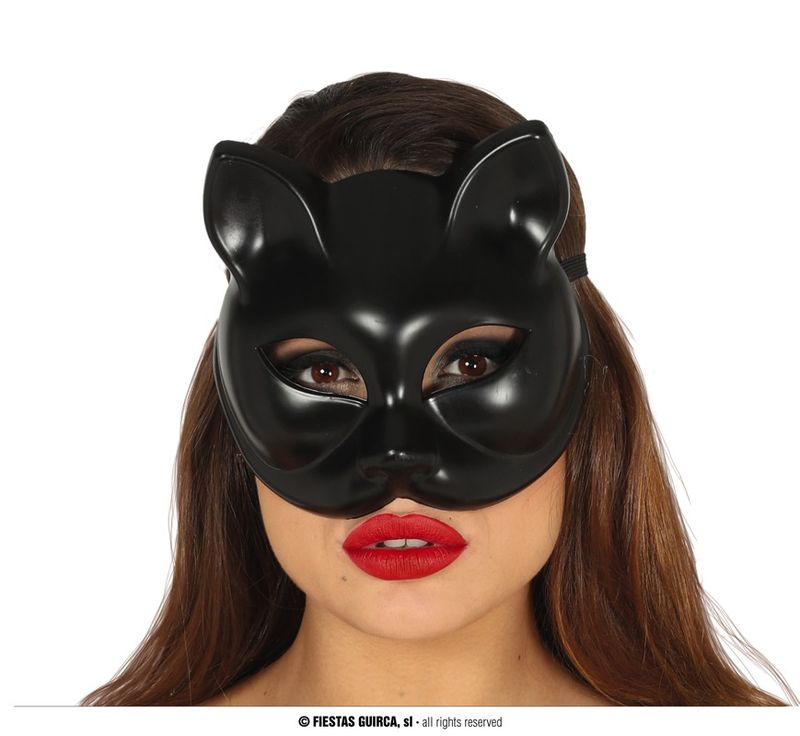 Black Kitty Cat Woman Mask