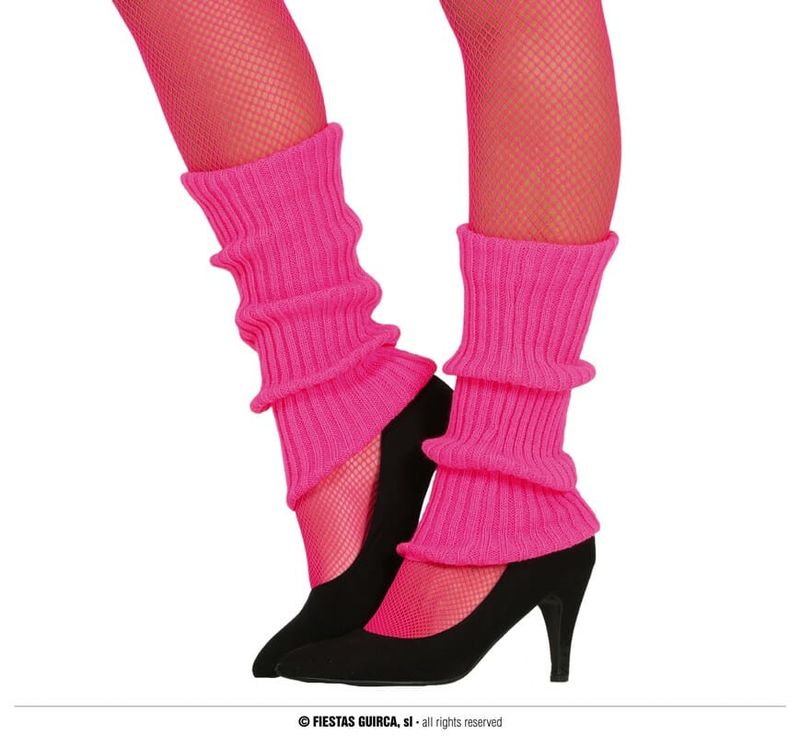 [17366] 80's Pink Leg Warmers - Adult One Size