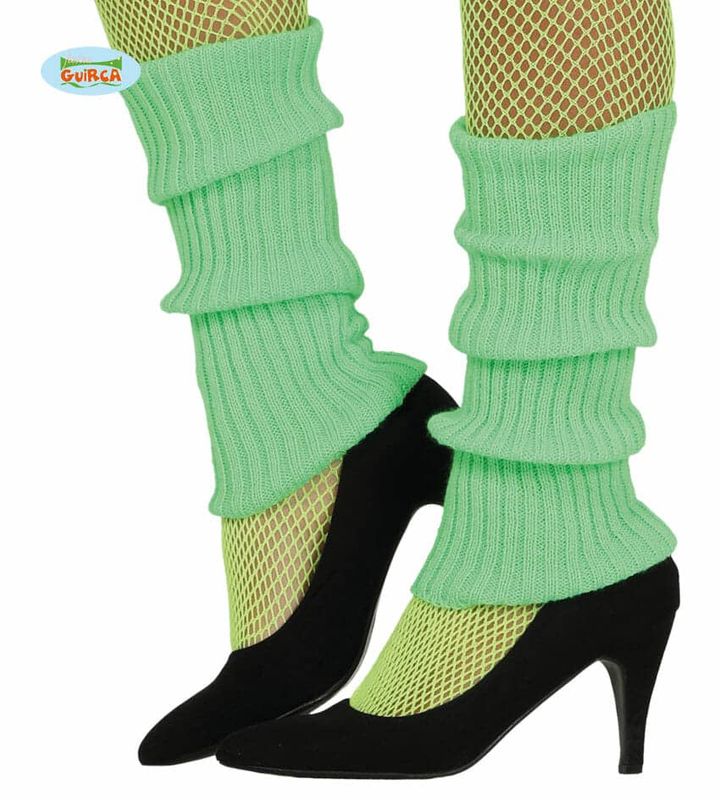 [17365] 80's Green Leg Warmers - Adult One Size